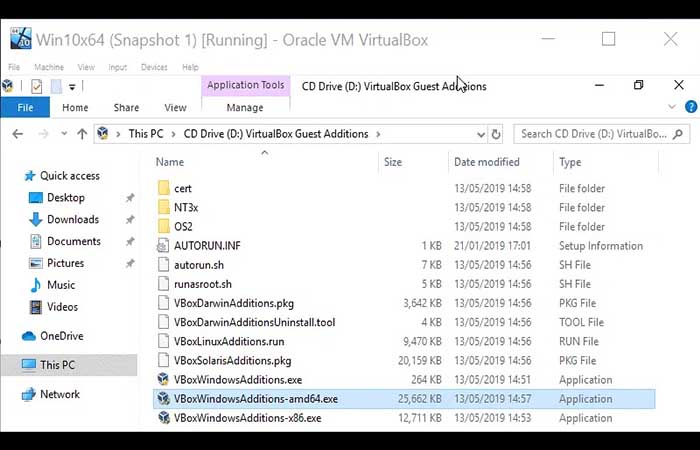 VirtualBox en pantalla completa para Windows 10