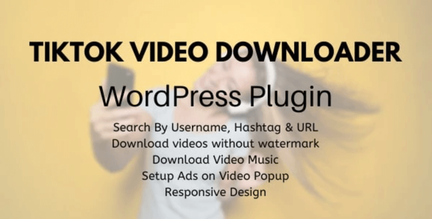 Complemento TikTok Video Downloader.