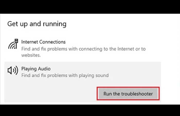 Solucionador de problemas de reproducción de audio