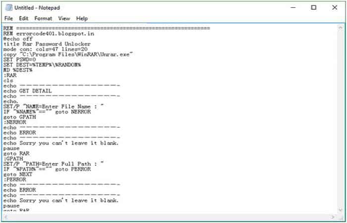 Eliminar la contraseña de un archivo rar