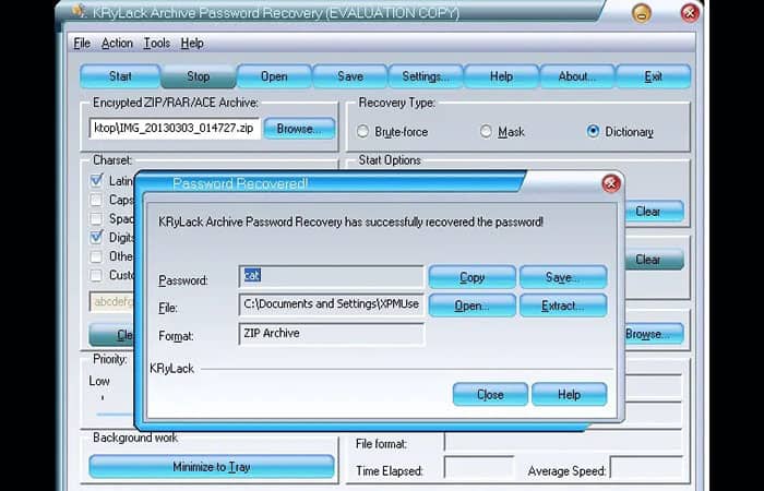 KRyLack RAR Password Recovery