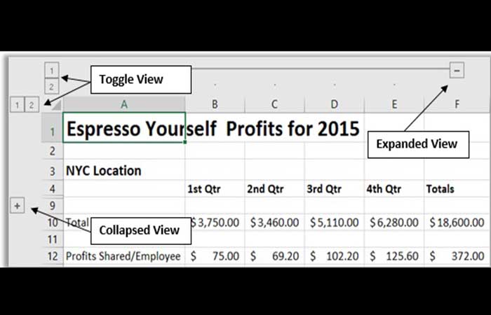 Ocultar y mostrar columnas y filas
