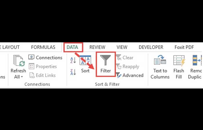 Uso de filtros para ocultar filas en Excel