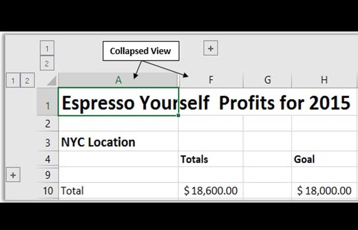 Ocultar y mostrar columnas y filas
