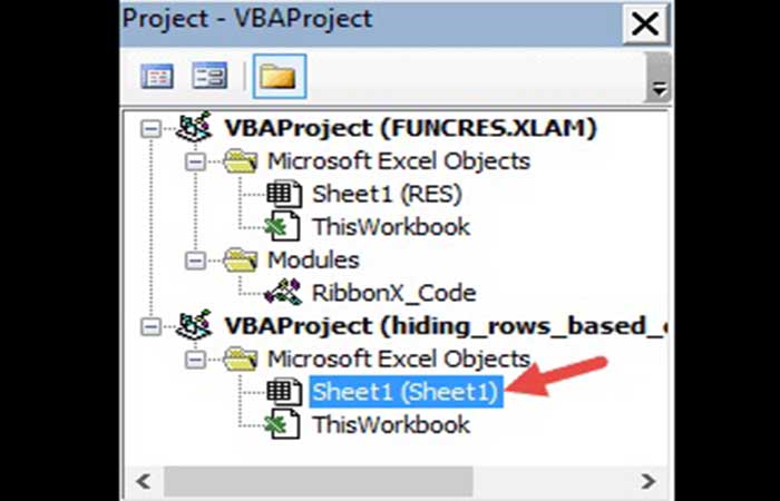 Ocultar columnas en Excel