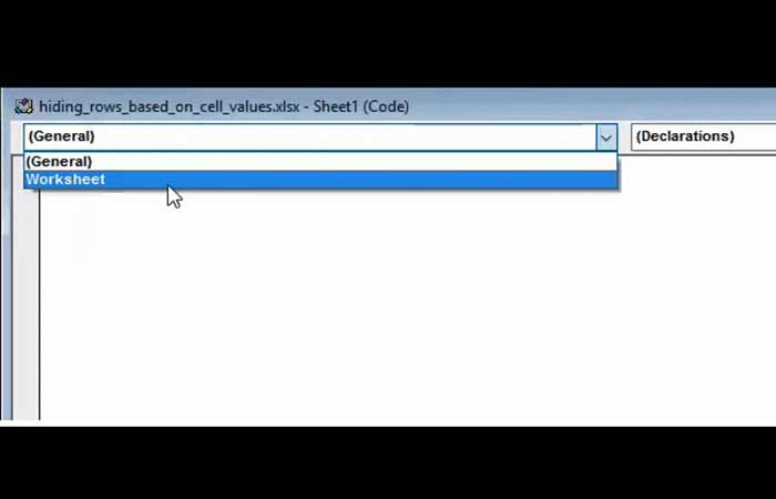 Ocultar columnas en Excel