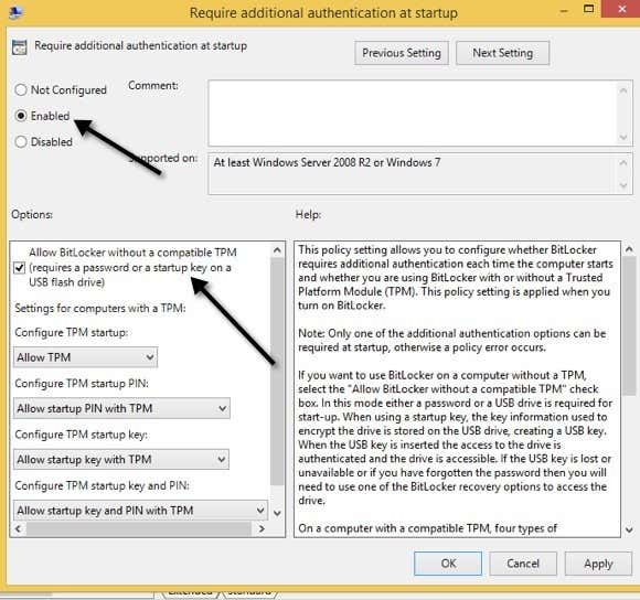 Bitlocker sin tpm