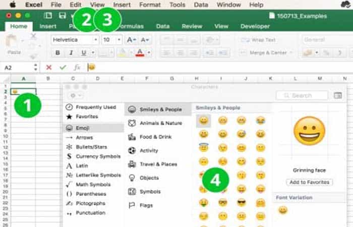 Insertar emojis