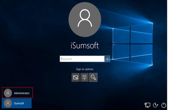 Seleccionar instalación de Windows