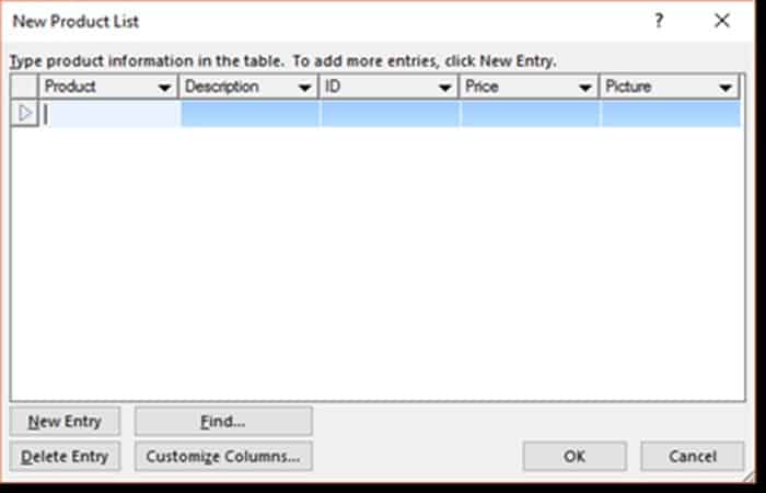 Escribir nueva lista