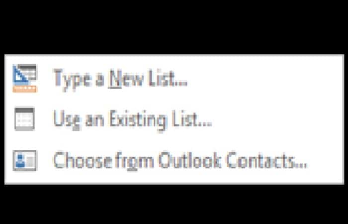 botón Agregar lista