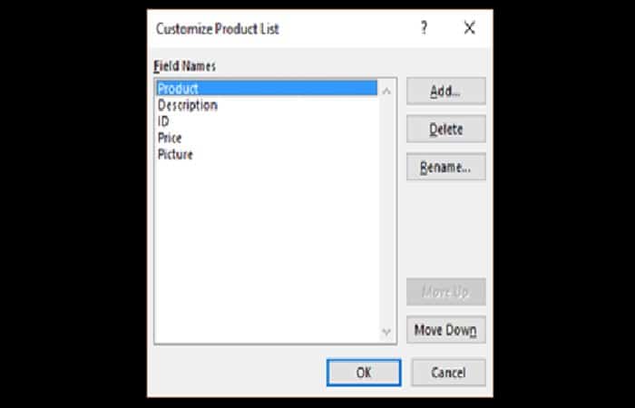 Personalizar columnas.