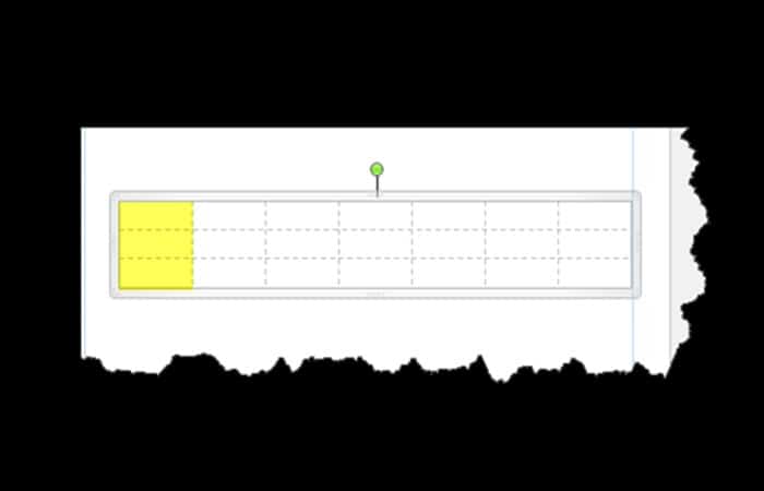 menú desplegable Tablas