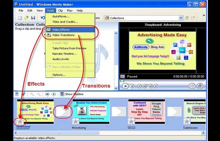 Crea películas con Windows Movie Maker