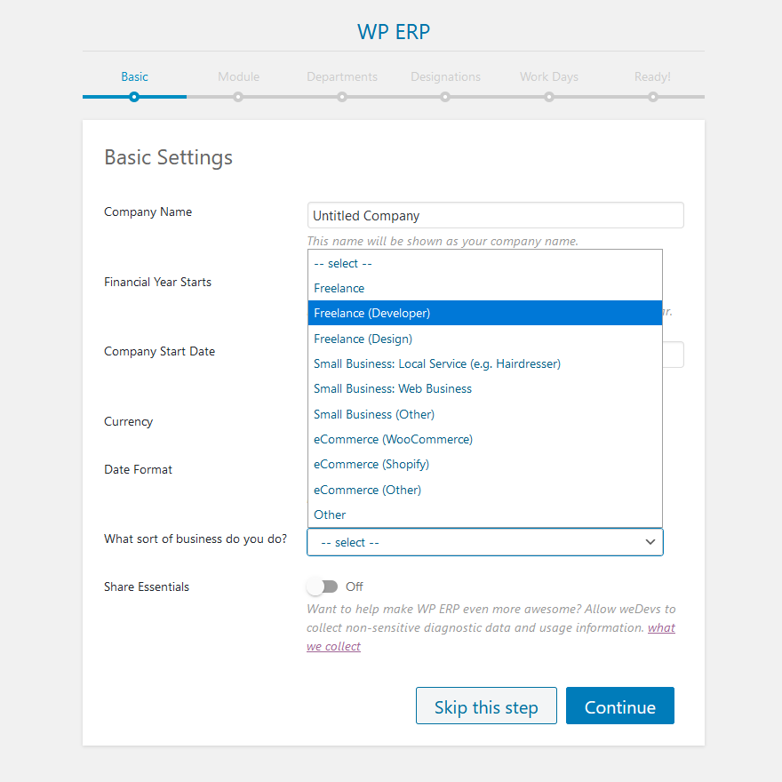asistente de wp erp