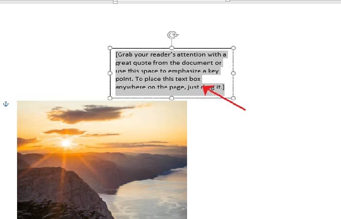 cuadro de texto simple