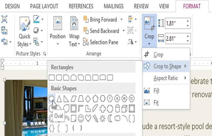 Recortar para dar forma