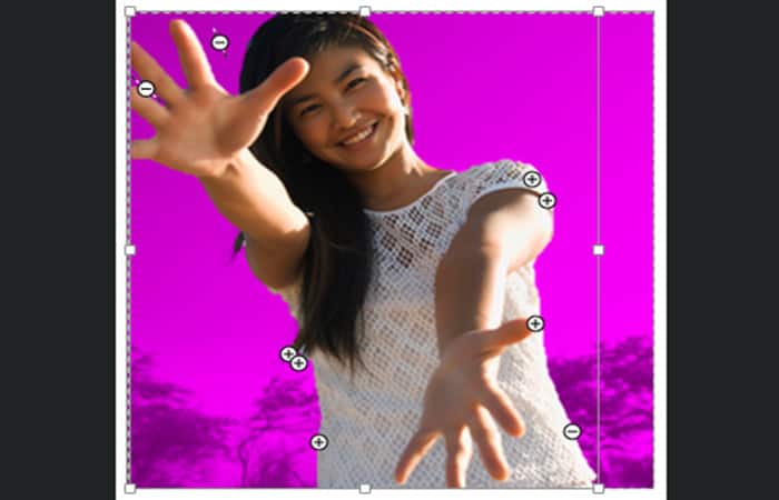 Marcar áreas para eliminar