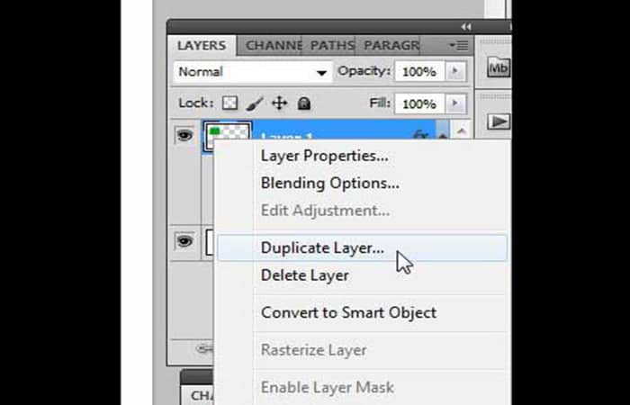 Duplicar capa en Photoshop