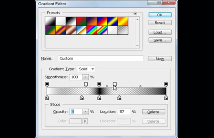 Herramienta degradado en Photoshop