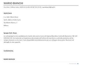 carta de presentacion