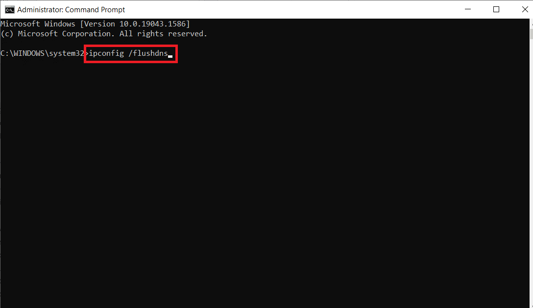 escriba el siguiente comando para vaciar la caché de DNS.  Arreglar High Ping en League of Legends