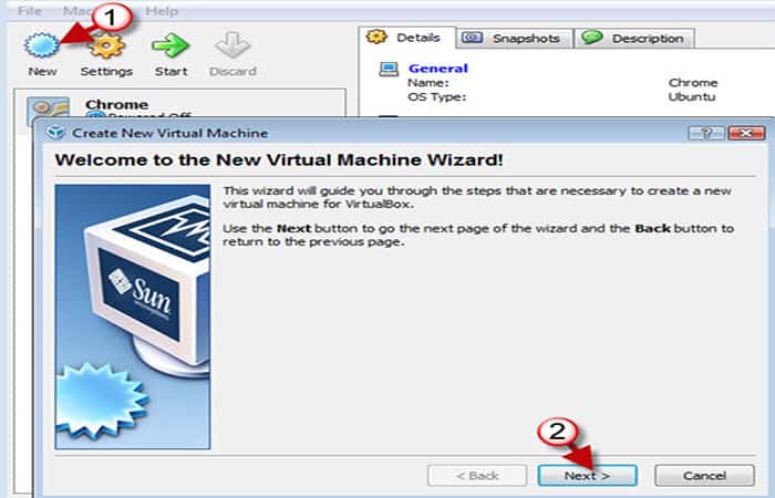 Iniciar VirtualBox
