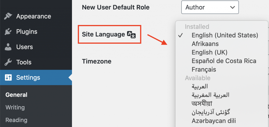 complemento de wordpress de idioma preferido