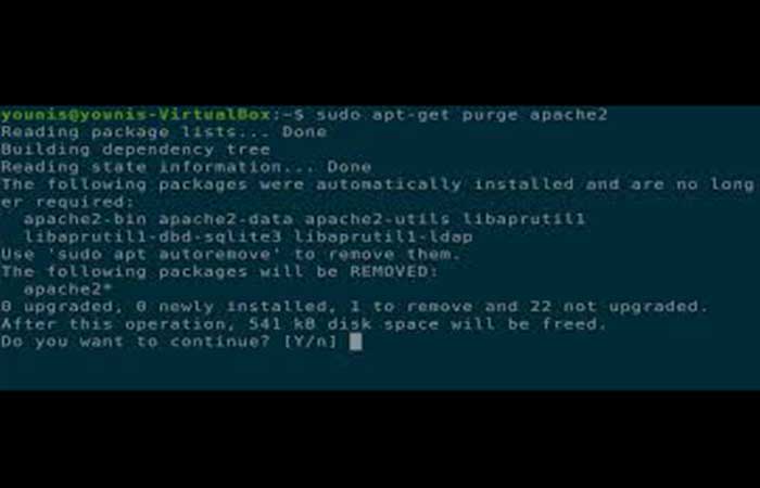 Desinstalar Apache de Ubuntu Linux