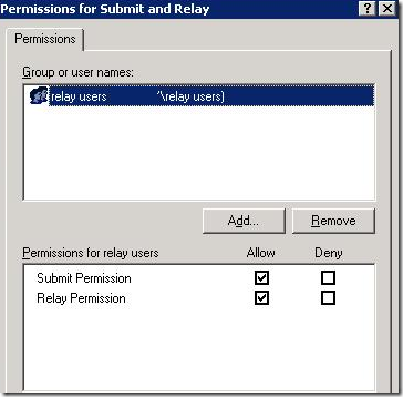 usuarios de retransmisión smtp