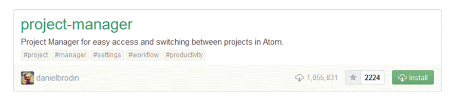 Paquete de complementos Atom