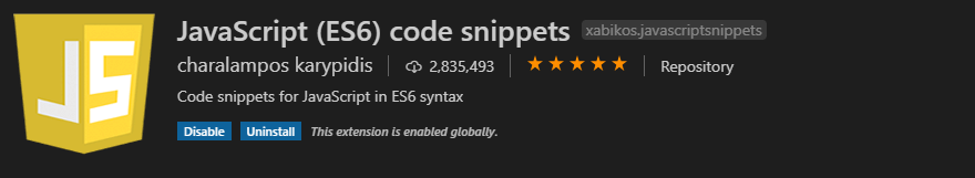 Extensiones de código VS
