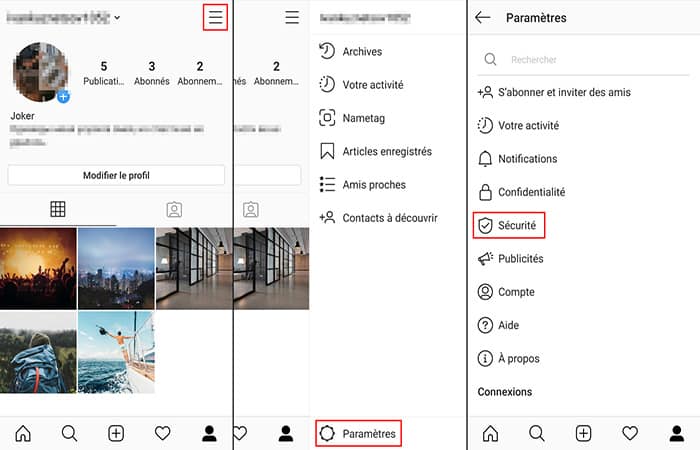 Dónde encontrar la configuración de seguridad de la aplicación de Instagram