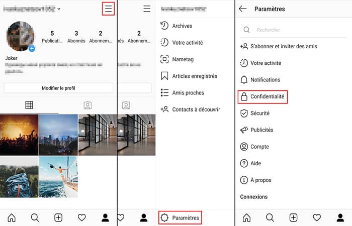 ¿Dónde están las configuraciones de privacidad de Instagram?