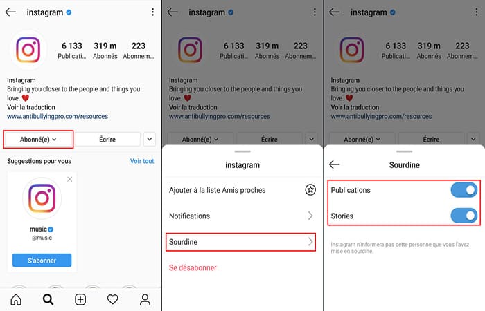 Cómo silenciar a ciertos usuarios en Instagram
