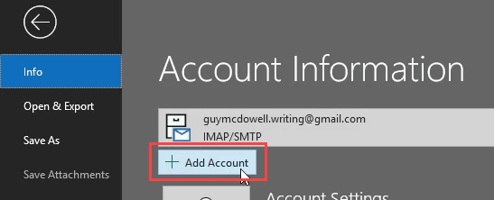 Cómo configurar la configuración IMAP de Gmail en Outlook - Recurso