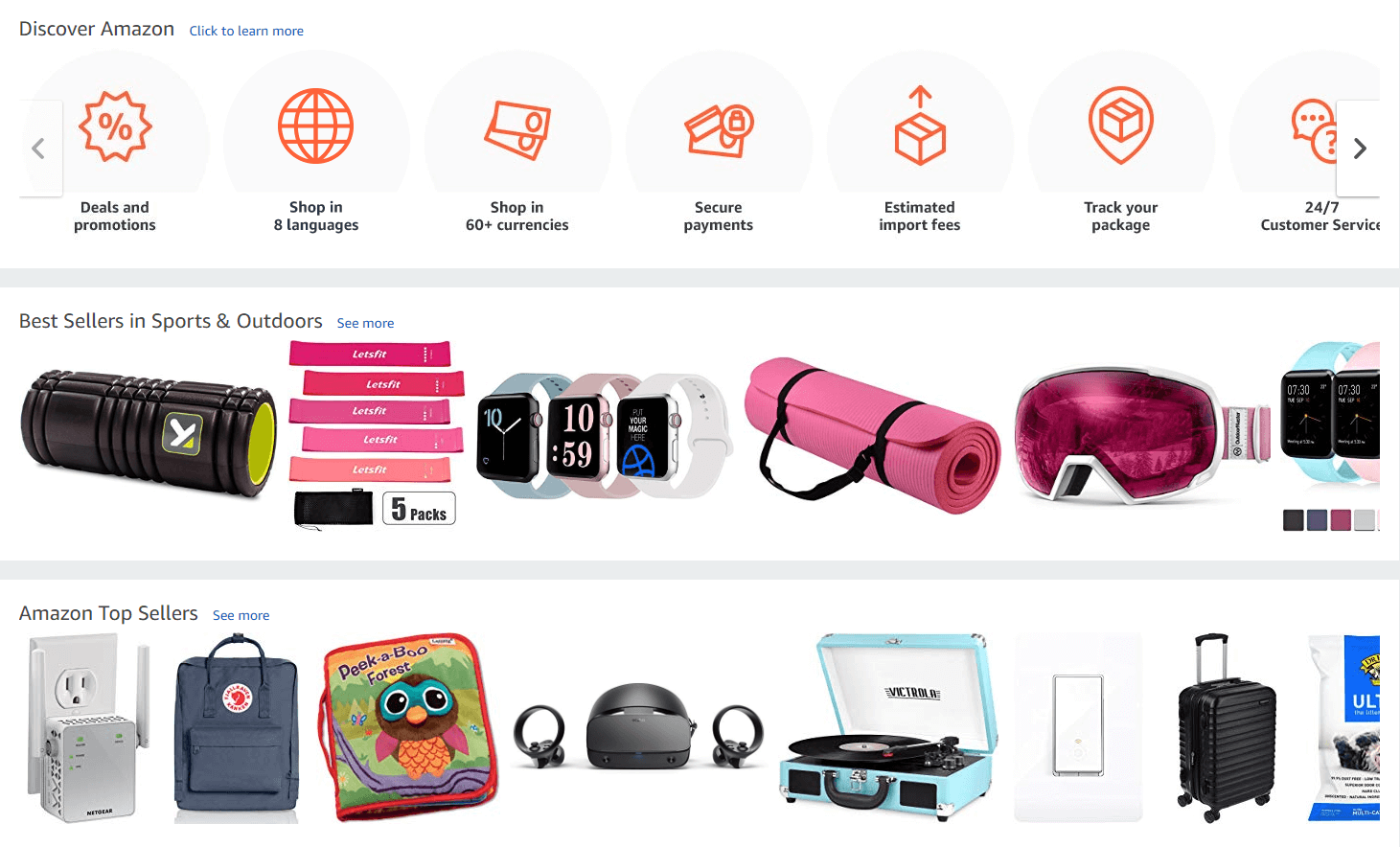 Un ejemplo de una página desordenada.