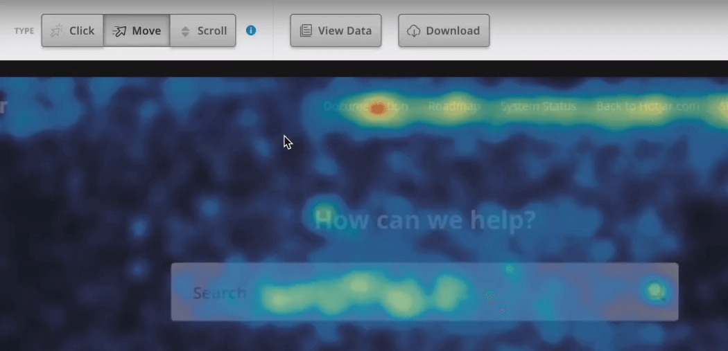 Haga clic en el ejemplo de mapa de calor.
