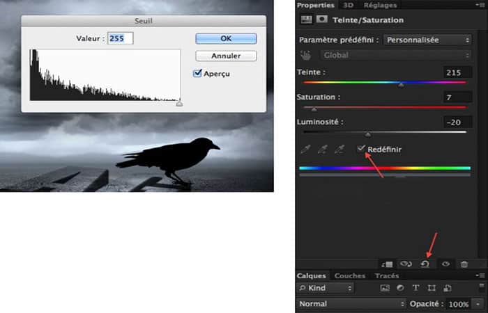 Imagen / Ajustes / Umbral