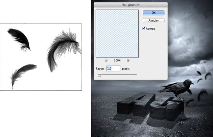 Filtro / Atenuación / Desenfoque gaussiano