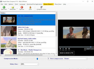 Un sencillo programa de compresión de vídeo. Compresor de video simple