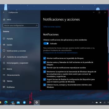 Cómo desactivar las notificaciones en Windows 10