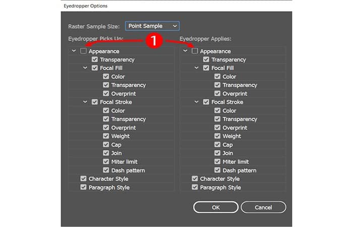 apariencia del objeto