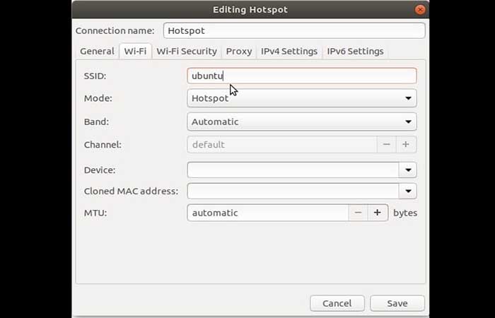 Punto de acceso Wi-Fi en Ubuntu