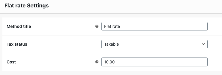 Envío de WooCommerce