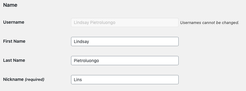 autor del cambio wordpress