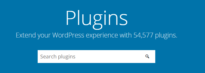 Base de datos de complementos de WordPress.