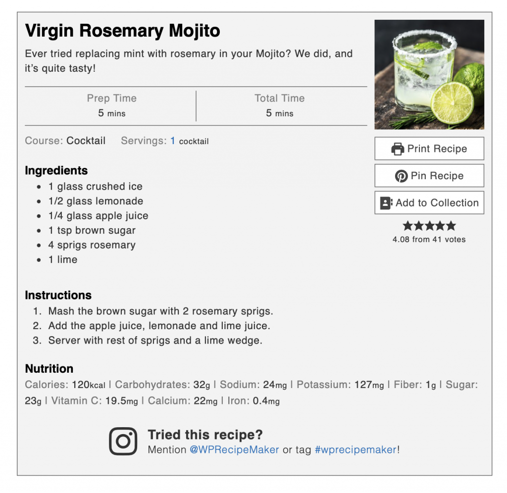 Creador de recetas WP