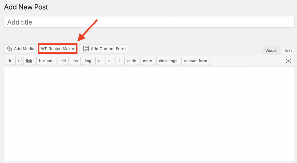 Creador de recetas WP