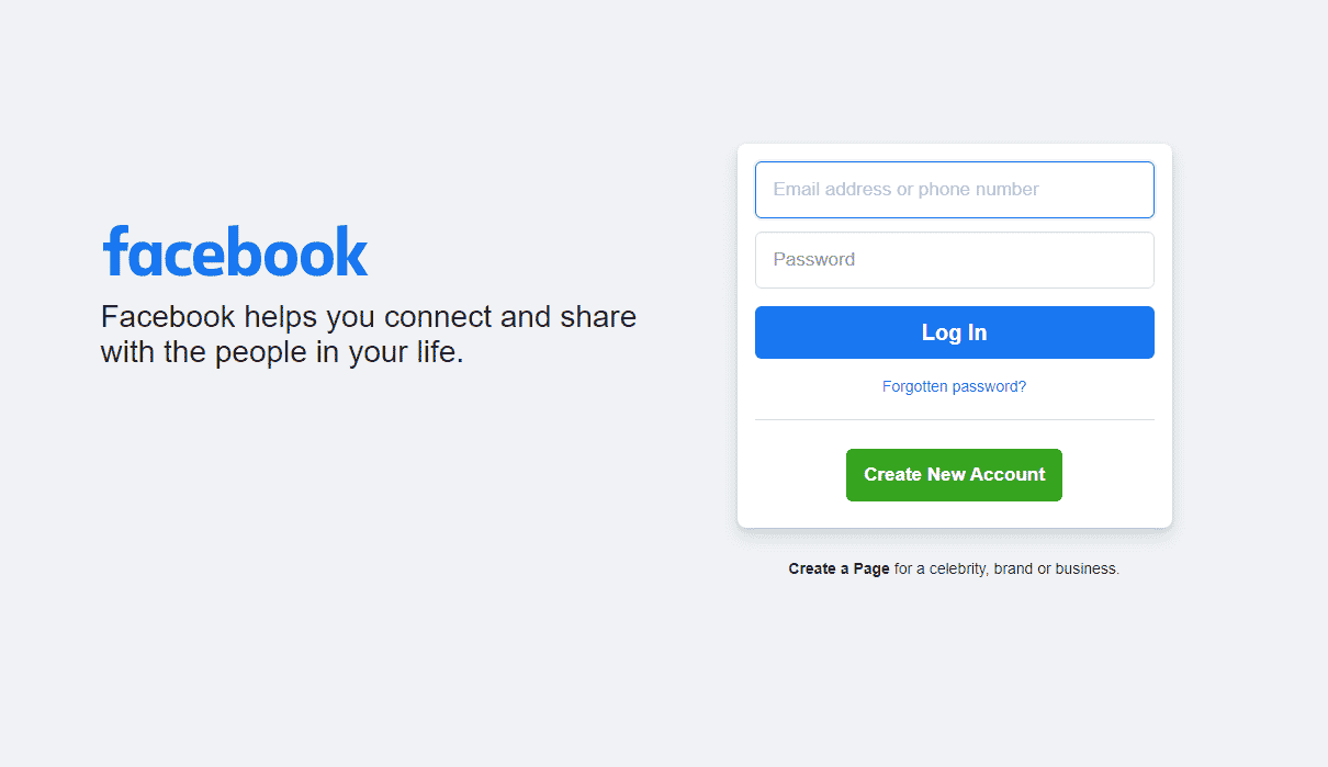 Inicie sesión en su cuenta de Facebook en un navegador |  ¿Todavía existe Myspace?  |  viejas cuentas de Myspace todavía activas